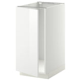 METOD base cab f sink/waste sorting, white/Ringhult white, 40x60 cm