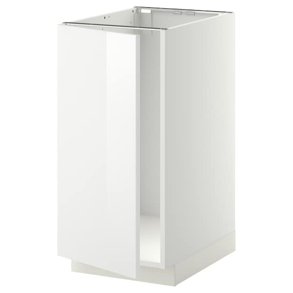 METOD - Base cab f sink/waste sorting, white/Ringhult white, 40x60 cm