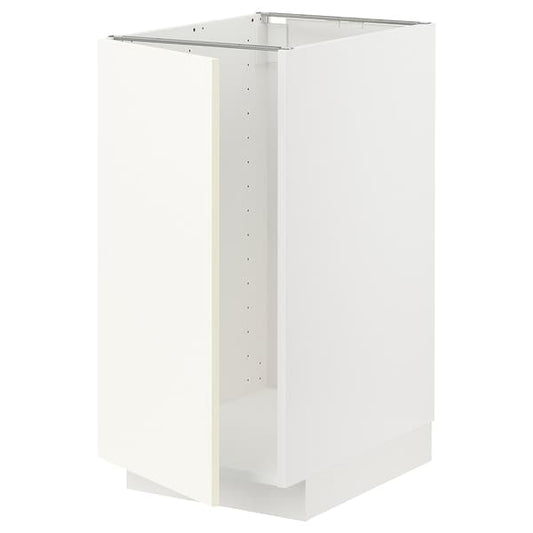 Ikea METOD - Base cab f sink/waste sorting, white/Vallstena white, 40x60 cm