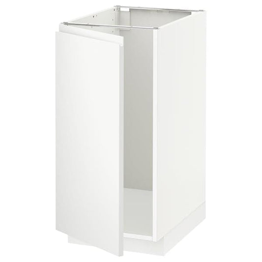METOD - Base cab f sink/waste sorting, white/Voxtorp matt white, 40x60 cm - best price from Maltashopper.com 49461896