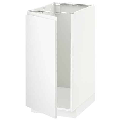 METOD base cab f sink/waste sorting, white/Voxtorp matt white, 40x60 cm