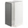 METOD base cab f sink/waste sorting, white/Voxtorp dark grey, 40x60 cm