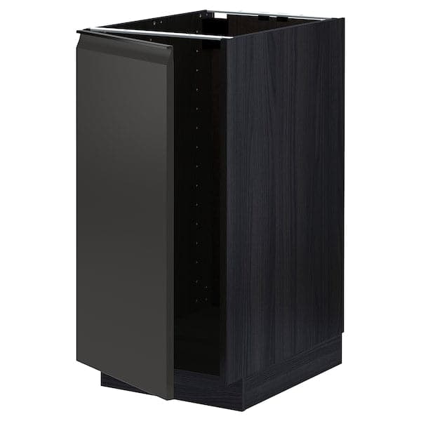 Ikea METOD - Base cab f sink/waste sorting, black/Upplöv matt anthracite, 40x60 cm