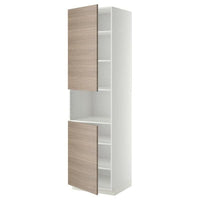 METOD - Microwave cabinet, 2 doors/shelves , 60x60x220 cm - best price from Maltashopper.com 29465975