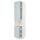 METOD high cab f micro w 2 doors/shelves, white/Kallarp light grey-blue