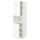 METOD - METOD High cab f micro w 2 doors/shelves, white/Vallstena white, 60x60x200 cm