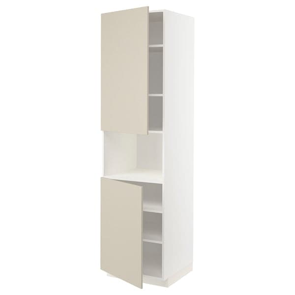 METOD - High cab f micro w 2 doors/shelves