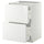 METOD - METOD Base cab f hob/2 fronts/2 drawers, white/Ringhult white, 60x60 cm