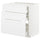 METOD - METOD Base cab f hob/3 fronts/3 drawers, white/Axstad matt white, 80x60 cm