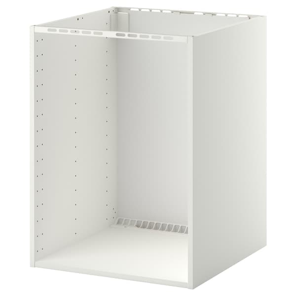 METOD - Base cabinet for built-in oven/sink, white, 60x60x80 cm - best price from Maltashopper.com 70213569
