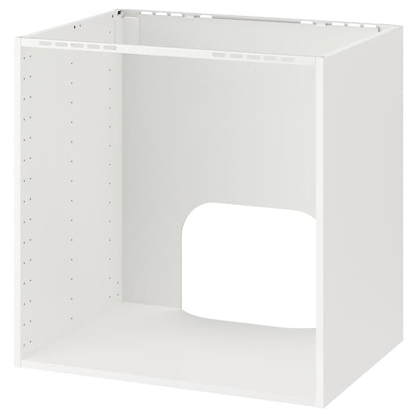 METOD - Base cabinet for built-in oven/sink, white, 80x60x80 cm - best price from Maltashopper.com 50215475