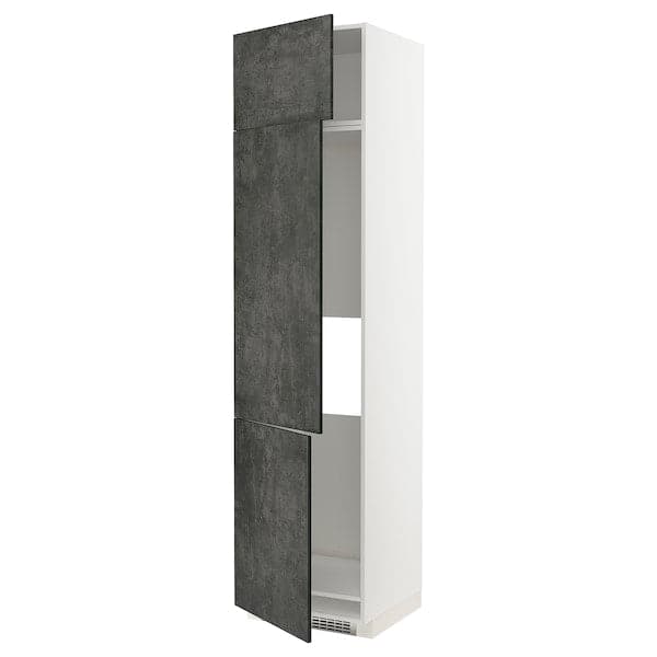 METOD - Cabinet for fridge/freezer+3 doors , 60x60x240 cm - best price from Maltashopper.com 99464576