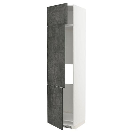 METOD - Cabinet for fridge/freezer+3 doors , 60x60x240 cm - best price from Maltashopper.com 99464576