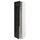 METOD - High cab f fridge/freezer w 3 doors, white/Lerhyttan black stained , 60x60x240 cm