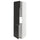 METOD - METOD High cab f fridge/freezer w 3 doors, white/Nickebo matt anthracite, 60x60x220 cm