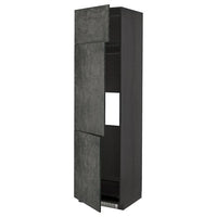 METOD - Cabinet for fridge/freezer+3 doors , 60x60x220 cm - best price from Maltashopper.com 49459515
