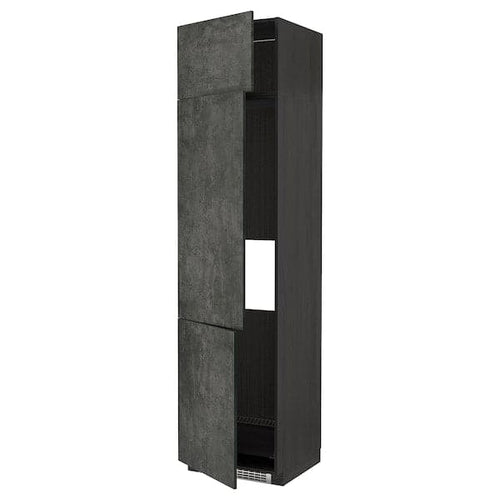 METOD - Cabinet for fridge/freezer+3 doors , 60x60x240 cm