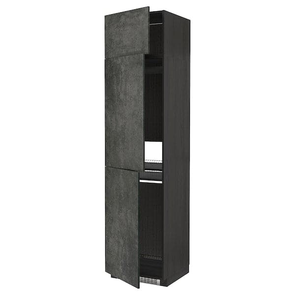 METOD - Cabinet for fridge/freezer+3 doors , 60x60x240 cm - best price from Maltashopper.com 79456087