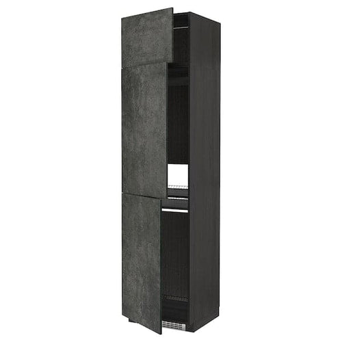 METOD - Cabinet for fridge/freezer+3 doors , 60x60x240 cm
