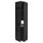METOD - METOD High cab f fridge/freezer w 3 doors, black/Lerhyttan black stained, 60x60x240 cm