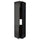 METOD - METOD High cab f fridge/freezer w 3 doors, black/Nickebo matt anthracite, 60x60x240 cm