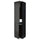 METOD - METOD High cab f fridge/freezer w 3 doors, black/Nickebo matt anthracite, 60x60x240 cm