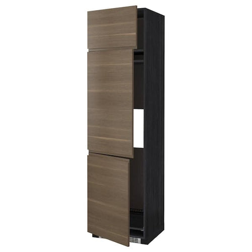 METOD - Cabinet for fridge/freezer+3 doors , 60x60x220 cm