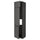 METOD - METOD High cab f fridge/freezer w 3 doors, black/Voxtorp dark grey, 60x60x240 cm