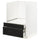 METOD - Base cabinet f combi micro/drawers, white/Lerhyttan black stained
