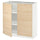 METOD - METOD Base cabinet with shelves/2 doors, white/Askersund light ash effect, 80x37 cm