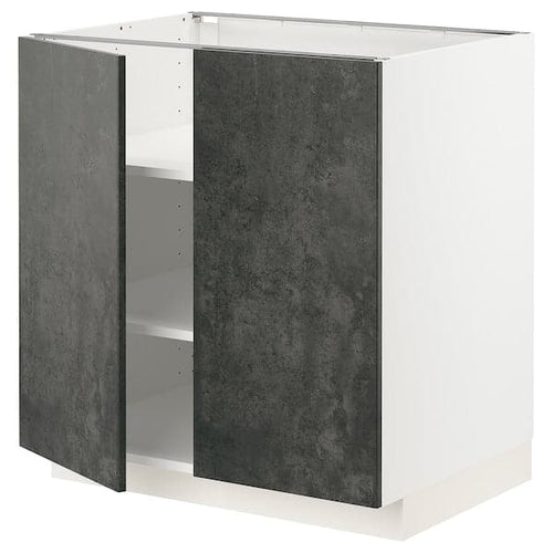 METOD - Cabinet/2 doors , 80x60 cm