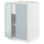 METOD base cabinet with shelves/2 doors, white/Kallarp light grey-blue, 60.0x80.0x60.0 cm