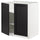 METOD - METOD Base cabinet with shelves/2 doors, white/Lerhyttan black stained, 80x60 cm
