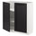 METOD - METOD Base cabinet with shelves/2 doors, white/Lerhyttan black stained, 80x37 cm
