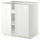 METOD base cabinet with shelves/2 doors, white/Ringhult white, 80x60 cm