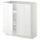 METOD base cabinet with shelves/2 doors, white/Ringhult white, 80x37 cm