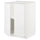 METOD base cabinet with shelves/2 doors, white/Ringhult white, 60x60 cm