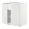 METOD base cabinet with shelves/2 doors, white/Stensund white, 80x60 cm
