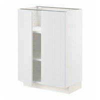 METOD - Base cabinet with shelves/2 doors, white/Stensund white, 60x37 cm - best price from Maltashopper.com 49457516