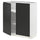 METOD - METOD Base cabinet with shelves/2 doors, white/Upplöv matt anthracite, 80x37 cm