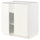METOD - METOD Base cabinet with shelves/2 doors, white/Vallstena white, 80x60 cm