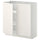 METOD base cabinet with shelves/2 doors, white/Veddinge white, 80x37 cm