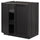 METOD base cabinet with shelves/2 doors, black/Lerhyttan black stained, 80x60 cm