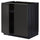 METOD base cabinet with shelves/2 doors, black/Upplöv matt anthracite, 80x60 cm