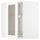 METOD - METOD Corner wall cab w carousel/glass dr, white Enköping/white wood effect, 68x80 cm
