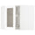METOD - METOD Corner wall cab w carousel/glass dr, white Enköping/white wood effect, 68x60 cm