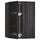 METOD corner wall cab w carousel/glass dr, black/Lerhyttan black stained, 68x100 cm