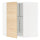 METOD - METOD Corner wall cabinet with carousel, white/Askersund light ash effect, 68x80 cm