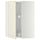 METOD corner wall cabinet with carousel, white/Bodbyn off-white, 68x100 cm