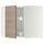 METOD corner wall cabinet with carousel, white/Brokhult light grey